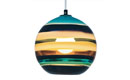 Banded Orb Pendant Aqua