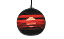 Banded Orb Pendant Scarlet