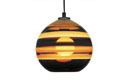 Banded Orb Pendant Mustard